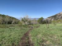 View of Indian Springs, looking west.