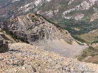 View from Box Elder Peak: Looking north into Dry Creek Canyon.