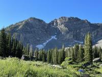 Devil's Castle (snow in the apron)