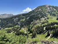 Cirque chute 10 (Glen's), Mount Baldy and Peruvian Gulch