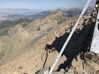 View of the ridgeline trail looking northwest into Salt Lake County.